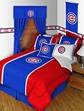 Chicago Cubs MLB Queen Comforter & Sheet Set (5 Piece Bedding)