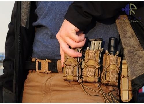 Raven Concealment Systems 5 Finger Moduloader Base Frames with 1.50" Pancake Wings, Black