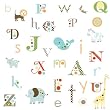 RoomMates Stickers muraux repositionnables Enfant Animaux et alphabet (Import Grande Bretagne)