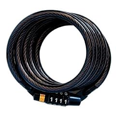 Master Lock Street Quantum 1,20m Kabelschloss Kombinationskabelschloss (4-stellig), schwarz, vinylbeschichtet