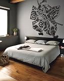 Vinyl Wall Art Decal Sticker Asian Japanese Samurai Fighter 72"x54" #308
