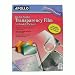 Apollo Quick Dry Ink Jet Printer Film, 8.5 x 11 Inch Sheets, 50 Sheets per Box (VCG7031SE)