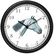 Appaloosa - JP - Horse Wall Clock by WatchBuddy Timepieces (Black Frame)