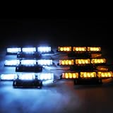 Dual Color Dash Warning Security Truck Strobe Light Recovery 54-LED Flasher #73