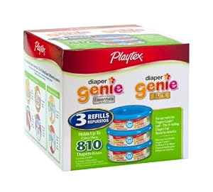 Playtex Diaper Genie Refill, 270 Count (Pack of 3)