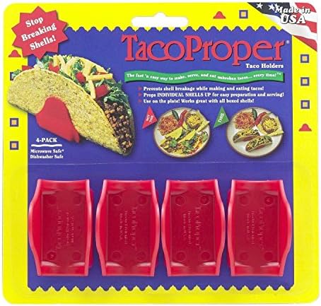 Taco Proper Mexican Taco Holders 4 Pk Plastic Stand Display Tray Dishwasher Safe