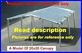 51o0SlVmAeL. SL160  20x20 Canopy Tent Kit, for Cars Truck, Boat Swimming Pool, Picnic, Party Etc. (Please Read Description, Pipes Not Included)