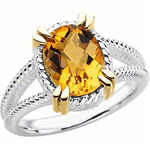 Fabulous Yellow Citrine Cocktail Ring