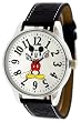 Disney #41546 Women's Oversize Leather Strap Mickey Mouse Watch