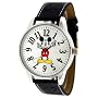 Disney #41546 Women's Oversize Leather Strap Mickey Mouse Watch
