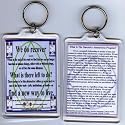 Narcotics Anonymous WE DO RECOVER and WHAT IS THE NARCOTICS ANONYMOUS PROGRAM double sided KEY CHAINS