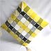 5 Pcs Handmade Furnishings Check Printed Foam Cushion Covers With Zipper (Free Shippi...