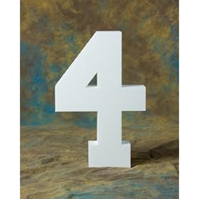 24 Number 4 Photo Prop