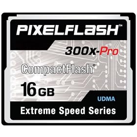 16GB PixelFlash 300x CF Compact Flash Memory Card Extreme Speed Series