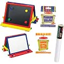 Melissa & Doug Table-Top Easel with Easel Paper Roll, Easel Pad and Crayons