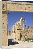 Theatre, archaeological site of Leptis Magna - 40 Inch Canvas Print (101cm) by Robert Harding