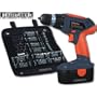 TERRATEK TPDC18134K 18V CORDLESS DRILL WITH 120 PIECE ACCESSORY KIT