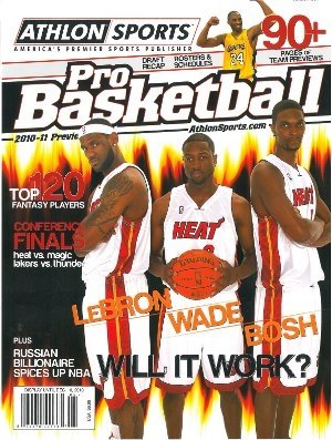 Dwyane Wade unsigned 2010 Miami Heat Athlon Pro Basketball Annual Magazine w/Kobe