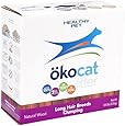 &ouml;kocat Natural Wood Cat Litter, 8.4-Pound, Clumping for Long Hair Breeds