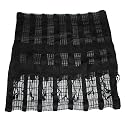 Bhagalpuri Pure Silk Stole Black Sheen Checks Stripes Self Design