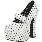 polka dot mary jane platform pump