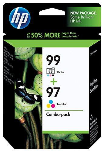 HP 97 Tri-color & 99 Photo Original Ink Cartridges, 2 pack (C9517FN)