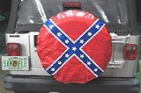 Confederate Flag Spare Tire Cover Rebel 28