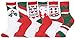 Gilbins 6 Pack Women Fuzzy and Soft Anti Grip Christmas Holiday Socks, Gift Box Packaged With Gift Card, Size 9-11 Card 6 Pack,Size 9-11