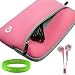 Durable and Protective Light Pink Neoprene Carrying Case for Blackberry Playbook + Vangoddy Live*Laugh*Love Wristband and Compatible Pink Headphones