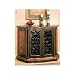 Two toned finish wood hand painted design bombe chest console table