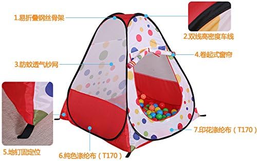 Children Garden Outdoor Tent Ocean Ball Pit Play Pool Canopy Pop up House Kids