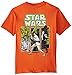 Star Wars Big Boys' T-Shirt, Orange, Large/14-16