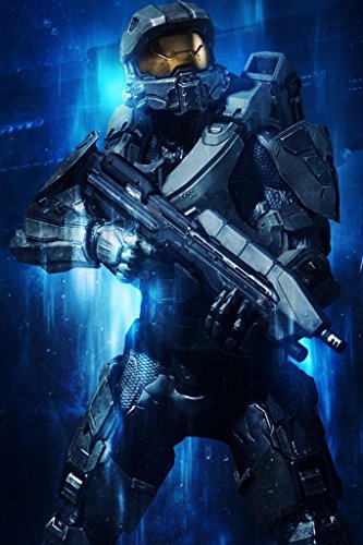 Halo 4 5 Master Chief FPS Nice Silk Fabric Cloth Wall Poster Print (36x24inch)