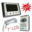 Color Waterproof Camera 7" LCD Video Door Phone Intercom System