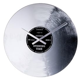 Nextime - 8117 - Pendule Murale - Mirror - 'Argent Record' - Diam�tre: 43 cm