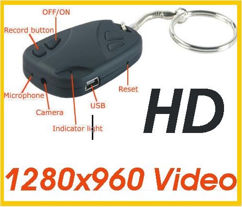 Spy Cam HD ready * Kamera Mini DVR DV * Autoschlüssel * Spionage Camcorder Mini * Sound Foto und Videofunktion * 1280x960 pixel Video * 3264x2448 Pixel Bilder * NEU * Modell car Key Chain 808 DVR18 Erfahrungen Spion