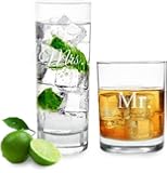 Mr. & Mrs. Cocktail Glasses Set