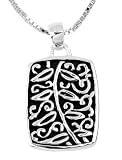 Sterling Silver Be Grateful For Luck, Pay The Thunder No Mind. Listen To The Birds and Don't Hate Nobody Eubie Blake Pendant, 18