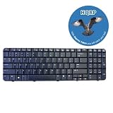 HQRP Laptop Keyboard compatible with HP G60-553NR / G60-554CA / G60-630US / G60-633CL / G60-633NR Notebook Replacement plus HQRP Coaster