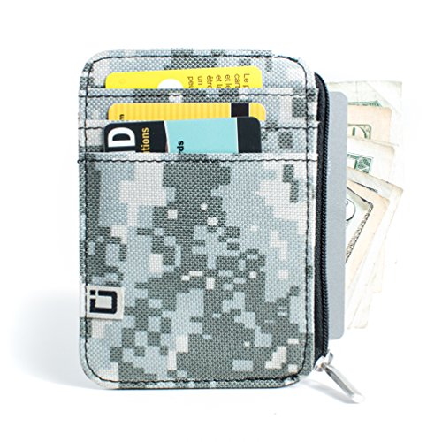 RFID Wallet Mini - Camoflauge Shielded Wallet - RFID Shielded Slim Wallet to Stop Electronic Pickpocketing