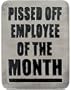 Mens EMPLOYEE OF THE MONTH Alternative Retro Metal Belt Buckle