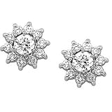 14K White Gold Diamond Earring Jackets - 0.60 Ct.