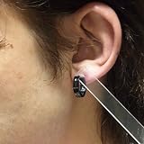 新宿銀の蔵 【Zanipolo Terzini】シンプルスリットライン ブラックフープステンレスピアス (1P) /ステンレスピアス/サージカルステンレス/メンズピアス/