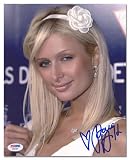 Paris Hilton - Bow In Hair - Autographed 8x10 Photograph