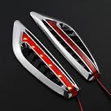Easy Mounting Red Lens LED Roadster Coupe Turbo Racing Car SUV Truck Air Hood Bonnet... by Astra Security