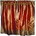 Indian Sari Curtains-2 Cinnabar Panel Decorative Drapery Window Treatment