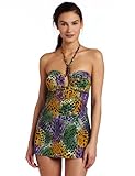 It Figures! Womens Urban Africana Bandeau Swimwear,Multi,10 It Figures! Womens Urban Africana Bandeau Swimwear,Multi,10