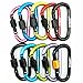 D-FantiX Aluminum D-ring Locking Carabiner Keychain Spring Clip Lock Carabiner Hook Outdoor Camping Equipment