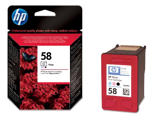 HP Original C6658AE  Ink Cartridge No 58 Photo 17Ml
