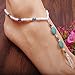 Susenstone®Turquoise Beads Beaded stretch Barefoot Sandal Foot Jewelry Anklet Chain